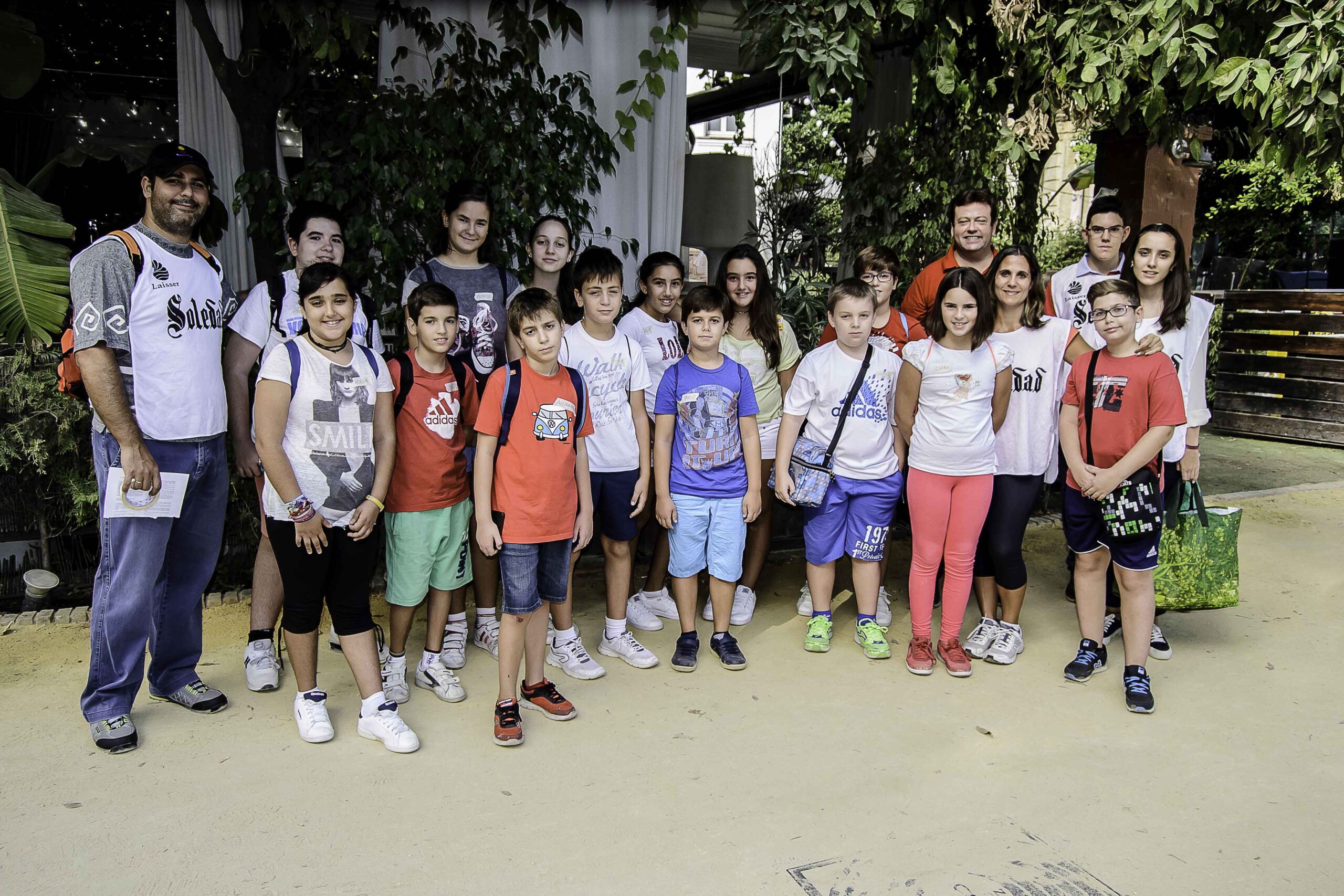 La «guarde» y los «junior» en el Parque