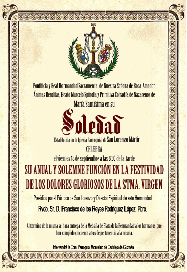 Función de los Dolores Gloriosos