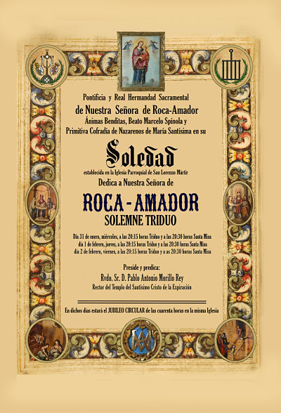 Triduo de Nuestra Señora de Roca-Amador 2018