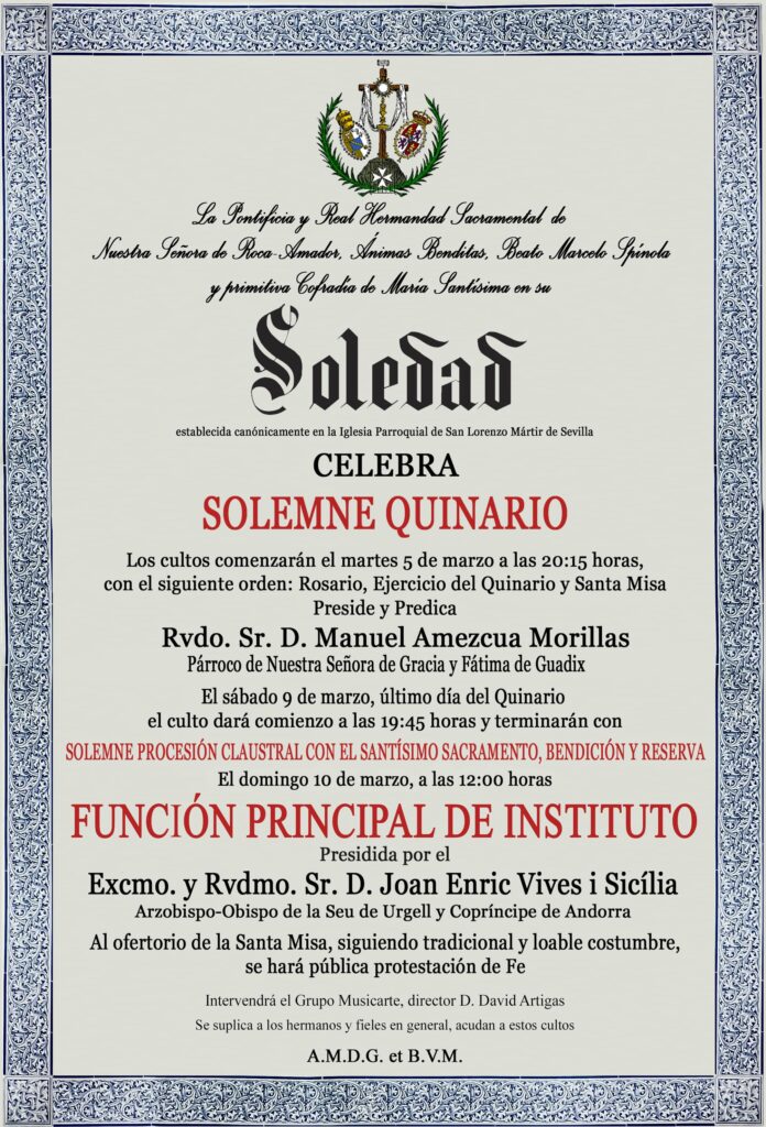 Soledad124 Convocatoria Quinario min