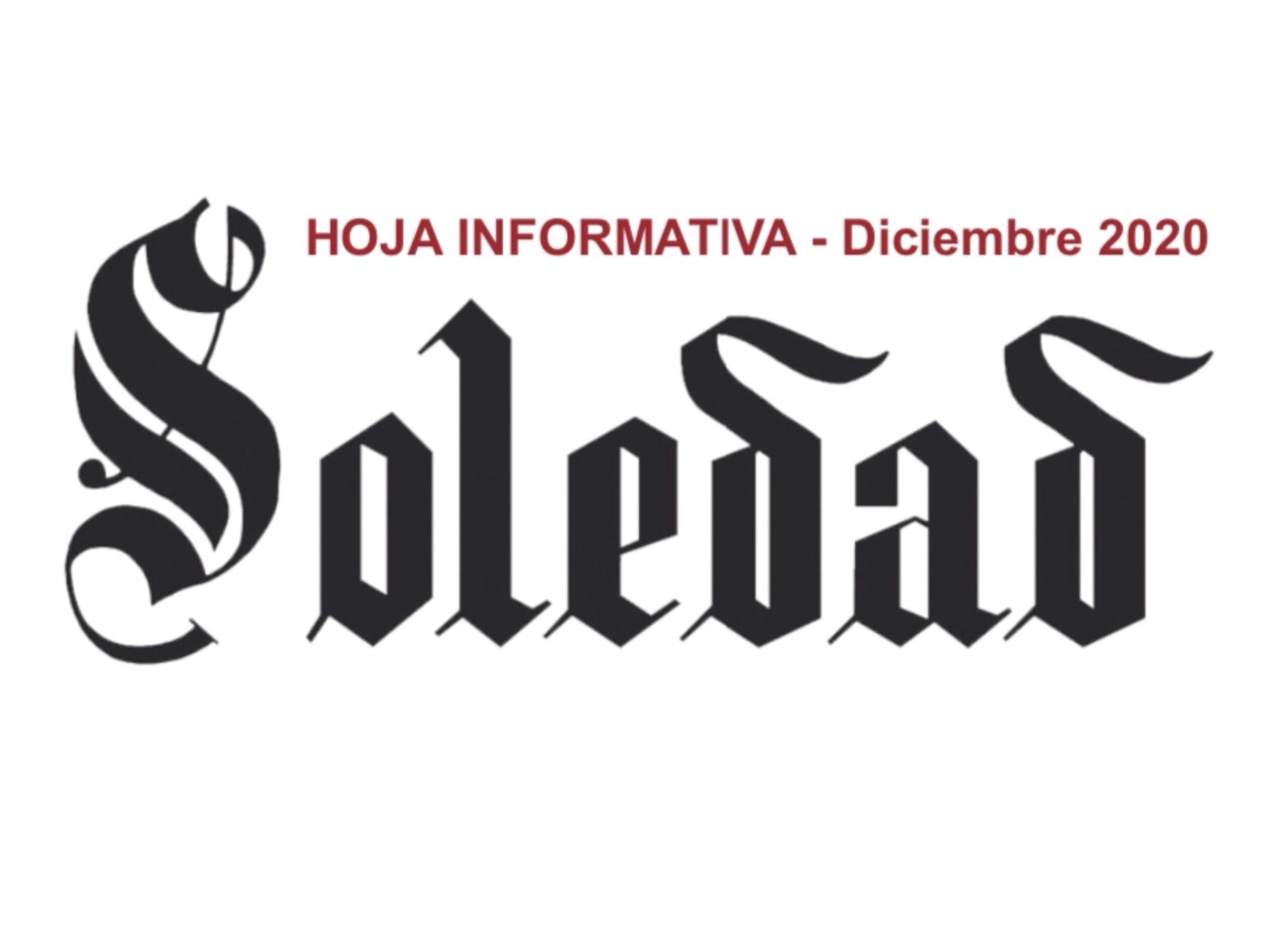 HOJA INFORMATIVA DICIEMBRE DE 2020