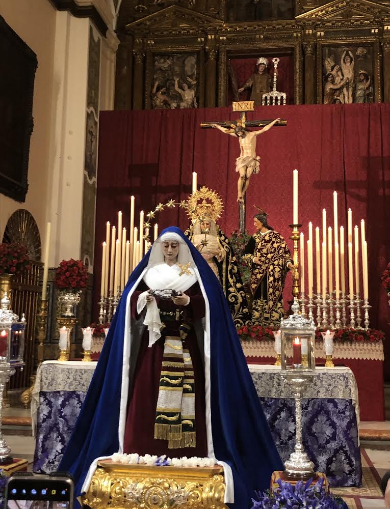 IMAGEN HISTÓRICA EN EL ALTAR MAYOR DE SAN LORENZO