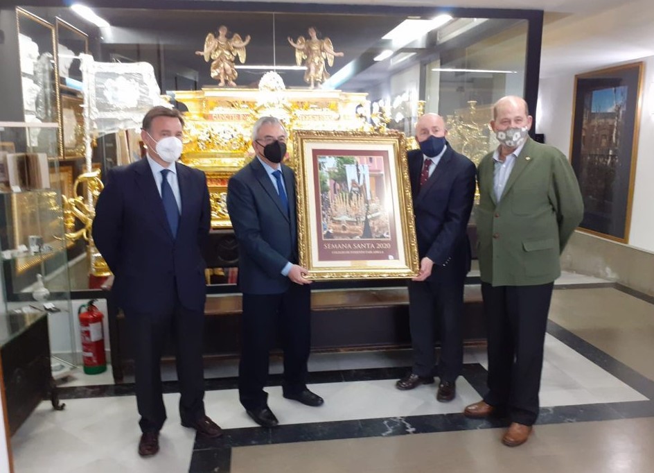 ENTREGA DEL CARTEL DE LA SEMANA SANTA DEL COLEGIO TABLADILLA A LA HERMANDAD DE LA SOLEDAD